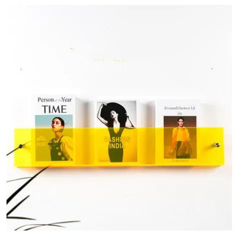 Elegantes Acryl-Wand-Zeitungsregal