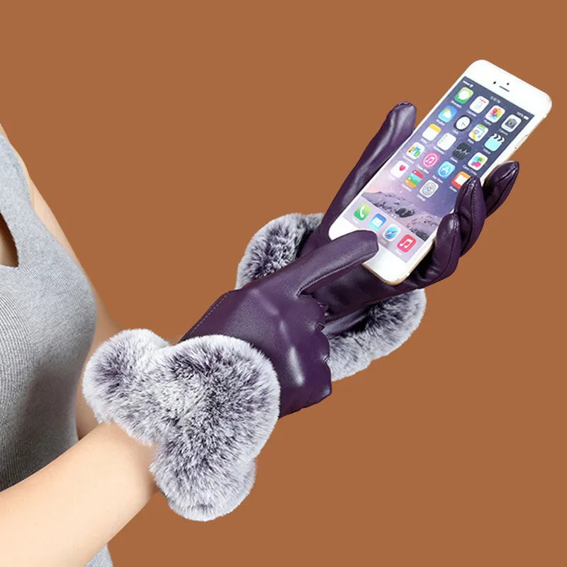 Elegante und warme Lederhandschuhe