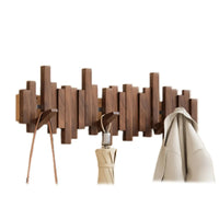Eleganter Holz-Kleiderbügel im Klavierstil - Walnuss und Buche