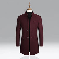 Eleganter Herren-Wollmantel – zeitlose formelle Kleidung