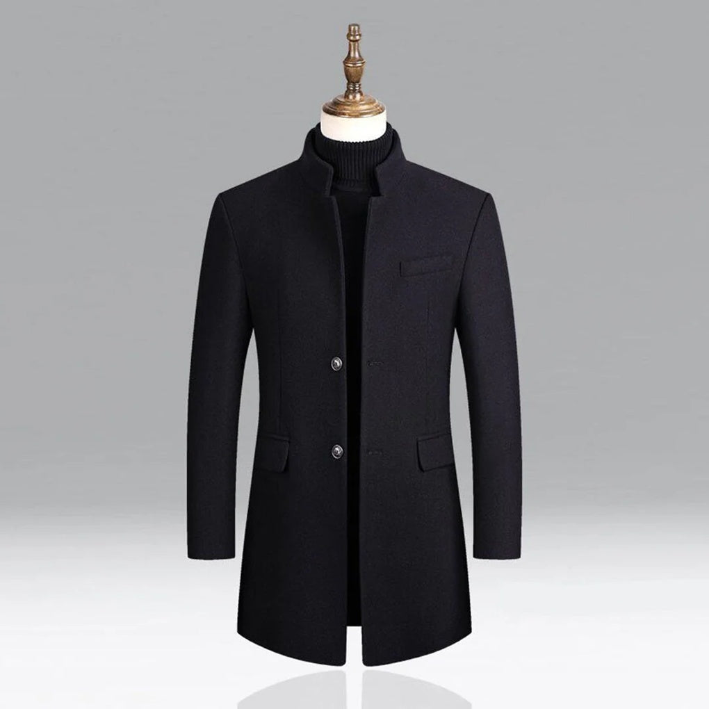 Eleganter Herren-Wollmantel – zeitlose formelle Kleidung