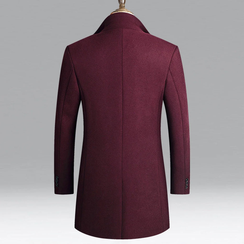 Eleganter Herren-Wollmantel – zeitlose formelle Kleidung