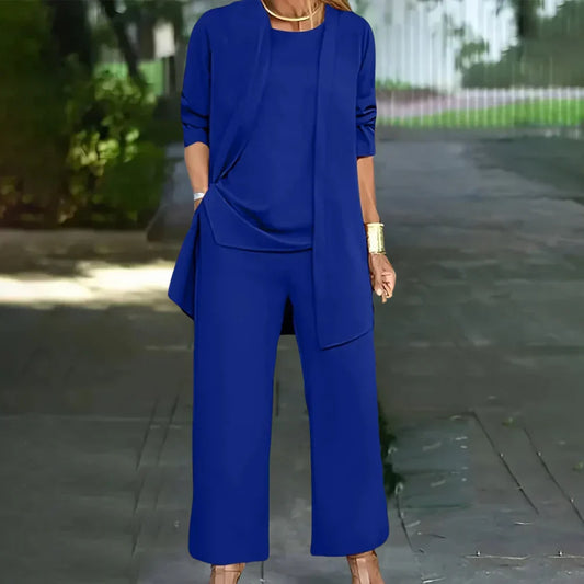 Eleganter dreiteiliger Damen-Hosenanzug