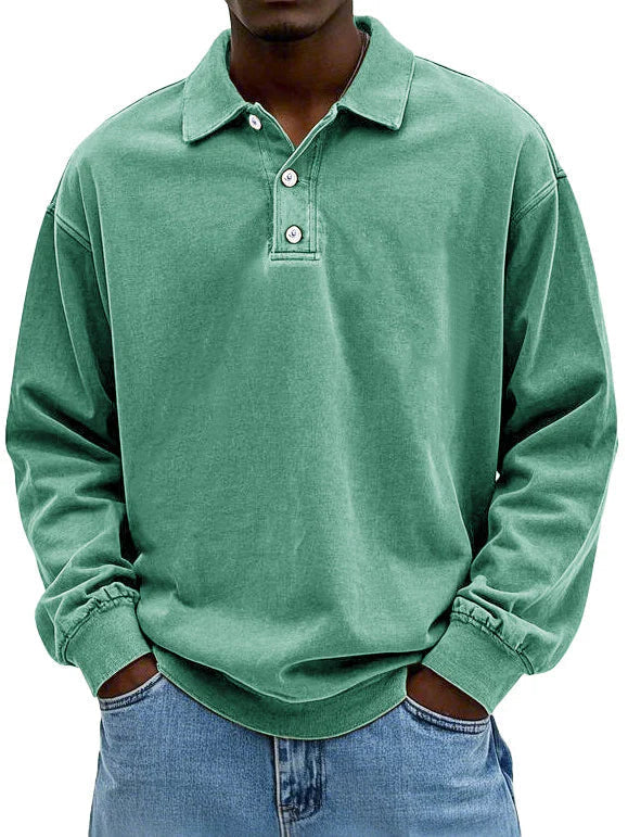 Elegantes langärmliges Poloshirt