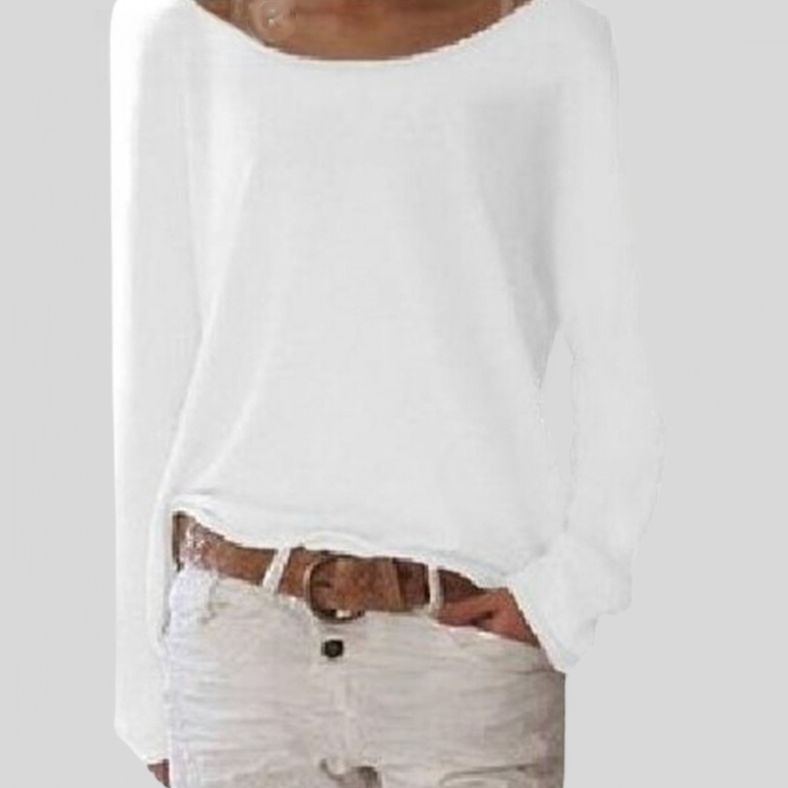 Eleganter, leichter Herbstpullover mit Rundhalsausschnitt