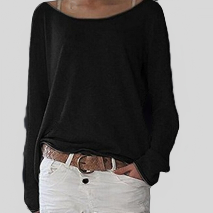 Eleganter, leichter Herbstpullover mit Rundhalsausschnitt
