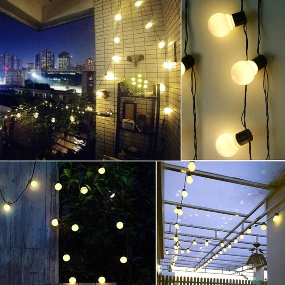Elegante LED-Lichterkette für den Aussenbereich