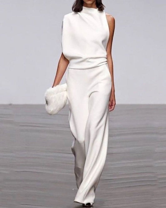 Eleganter Jumpsuit mit Stehkragen
