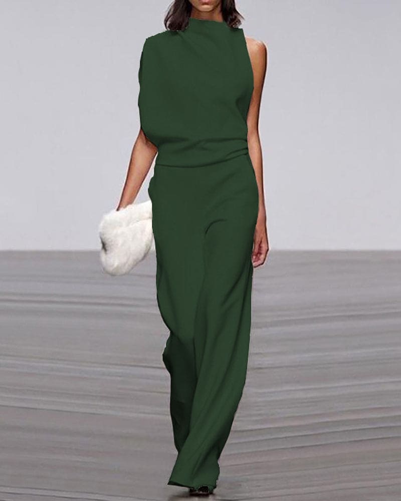 Eleganter Jumpsuit mit Stehkragen