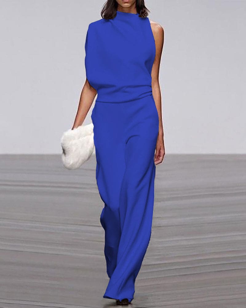 Eleganter Jumpsuit mit Stehkragen