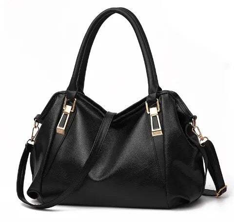 Elegante Damen-Schultertasche aus Kunstleder in mehreren Farben