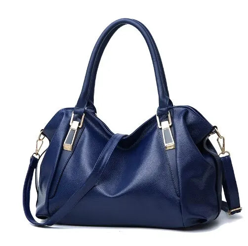 Elegante Damen-Schultertasche aus Kunstleder in mehreren Farben
