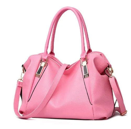 Elegante Damen-Schultertasche aus Kunstleder in mehreren Farben