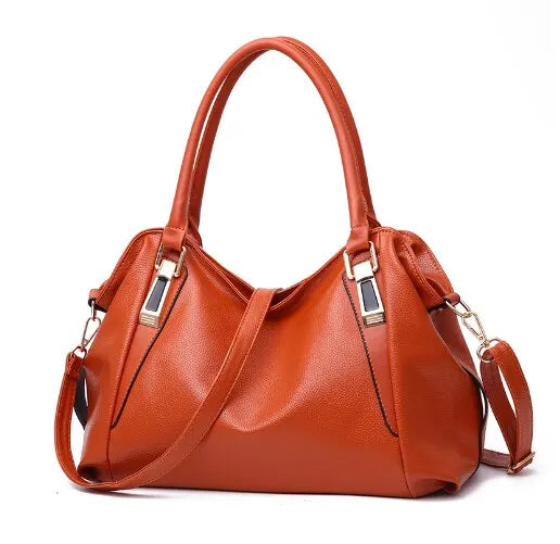 Elegante Damen-Schultertasche aus Kunstleder in mehreren Farben