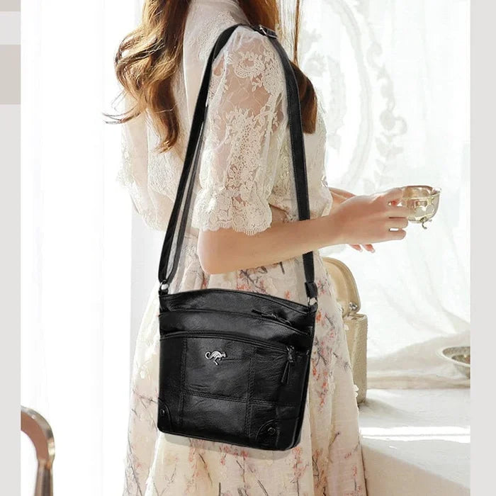 Elegante Damen-Ledertasche