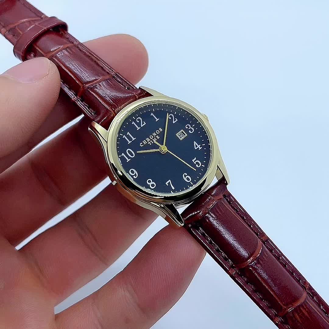 Elegante Damenuhr - Mit eckigem Zifferblatt und Kunstlederarmband - Perfektes Geschenk für Frauen