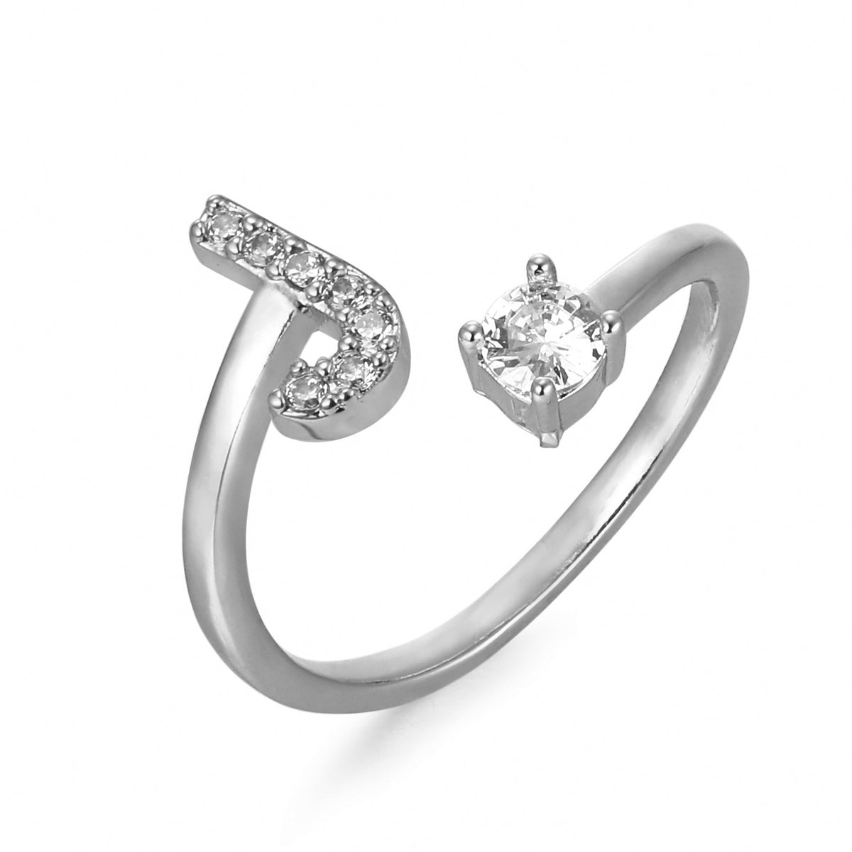 Eleganter, personalisierbarer Monogramm-Ring