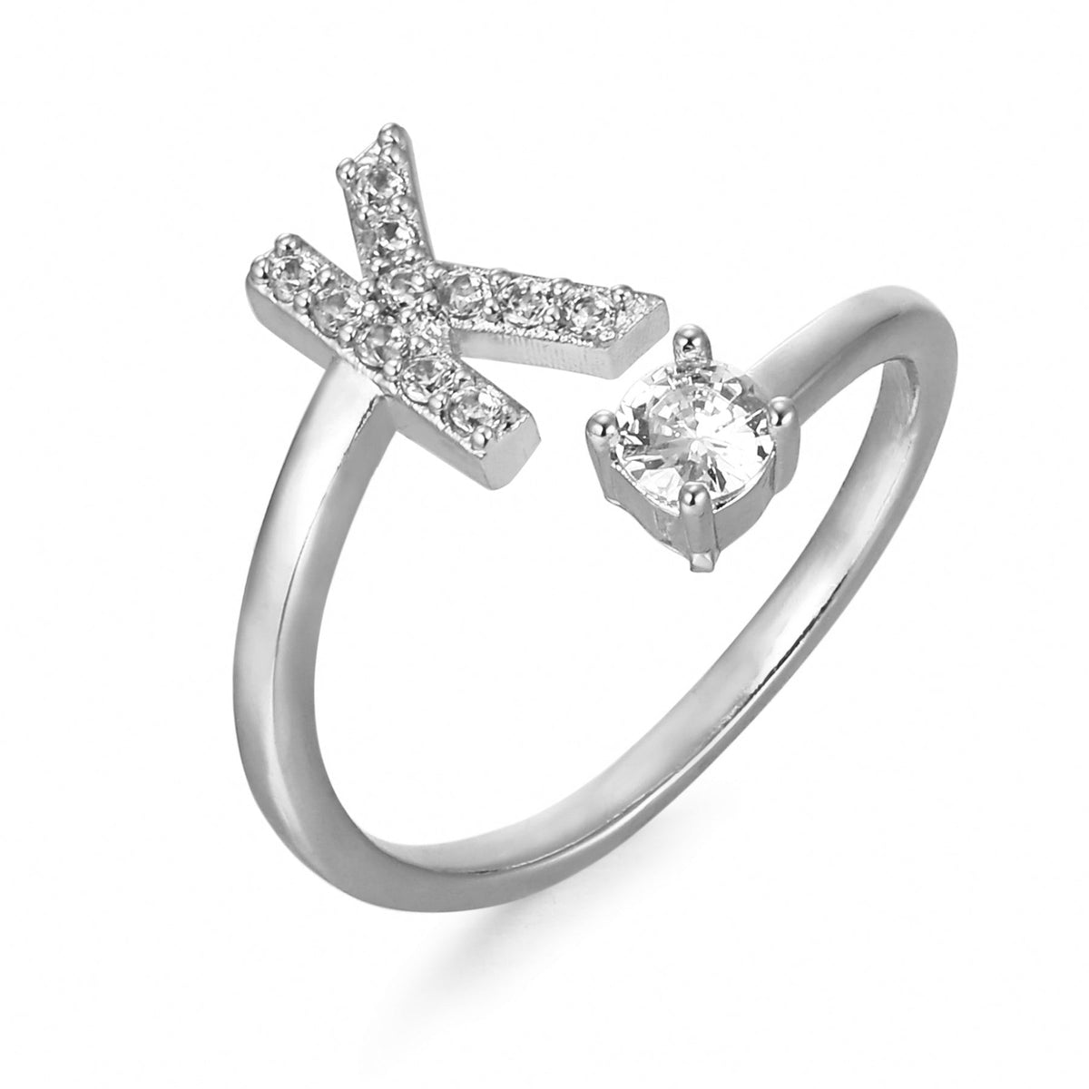 Eleganter, personalisierbarer Monogramm-Ring