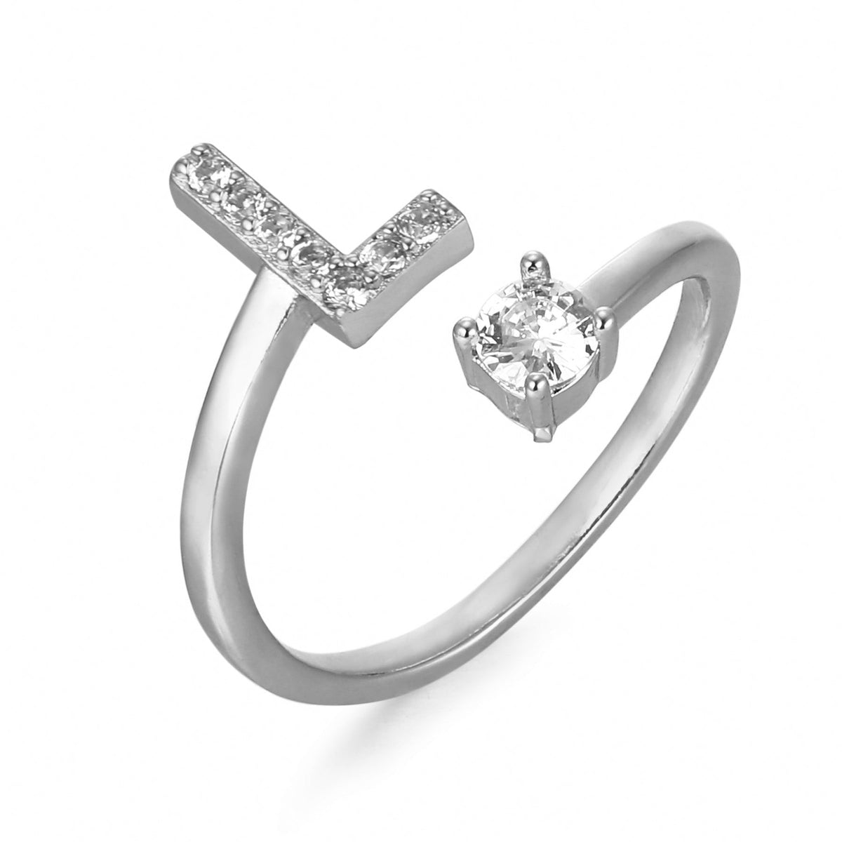 Eleganter, personalisierbarer Monogramm-Ring