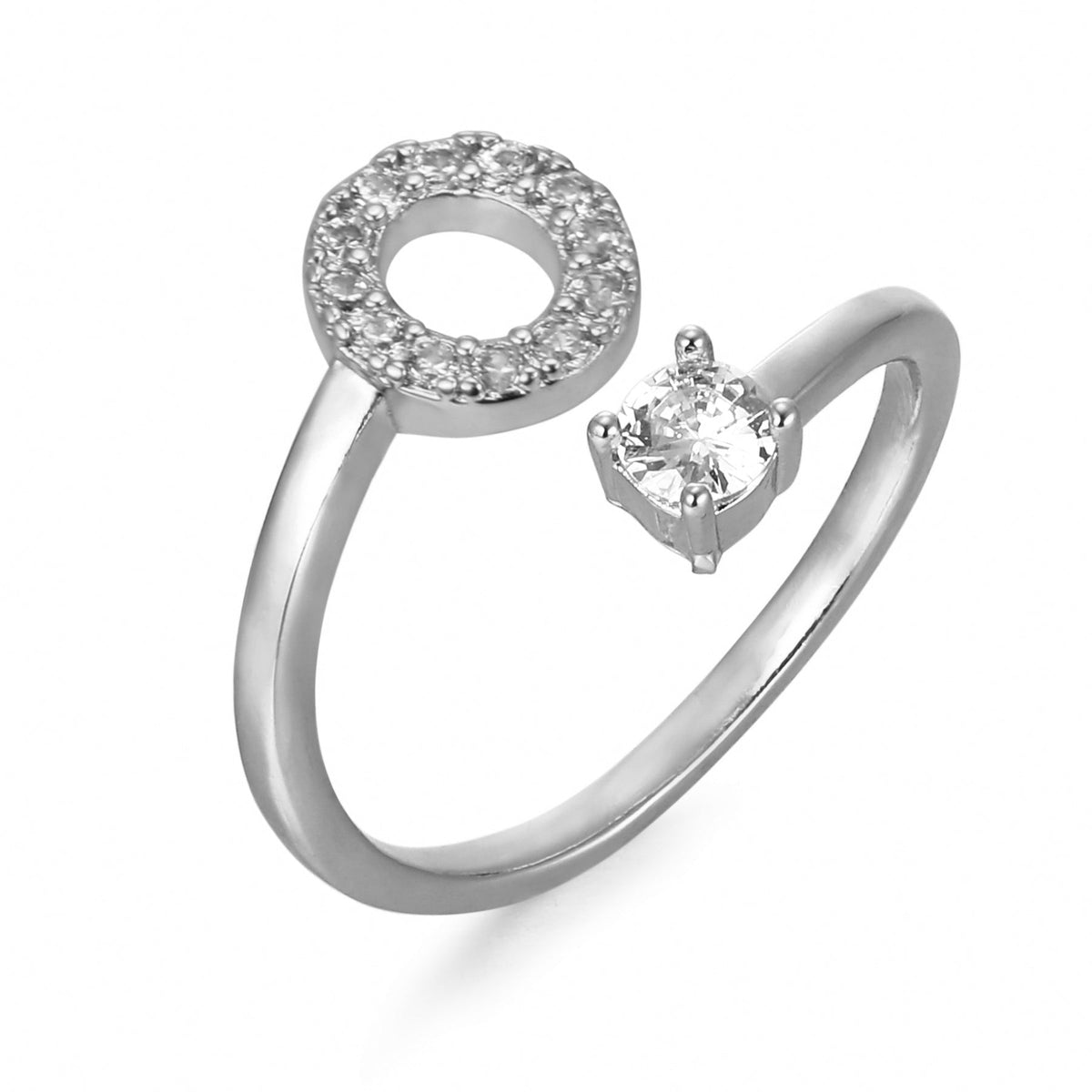 Eleganter, personalisierbarer Monogramm-Ring