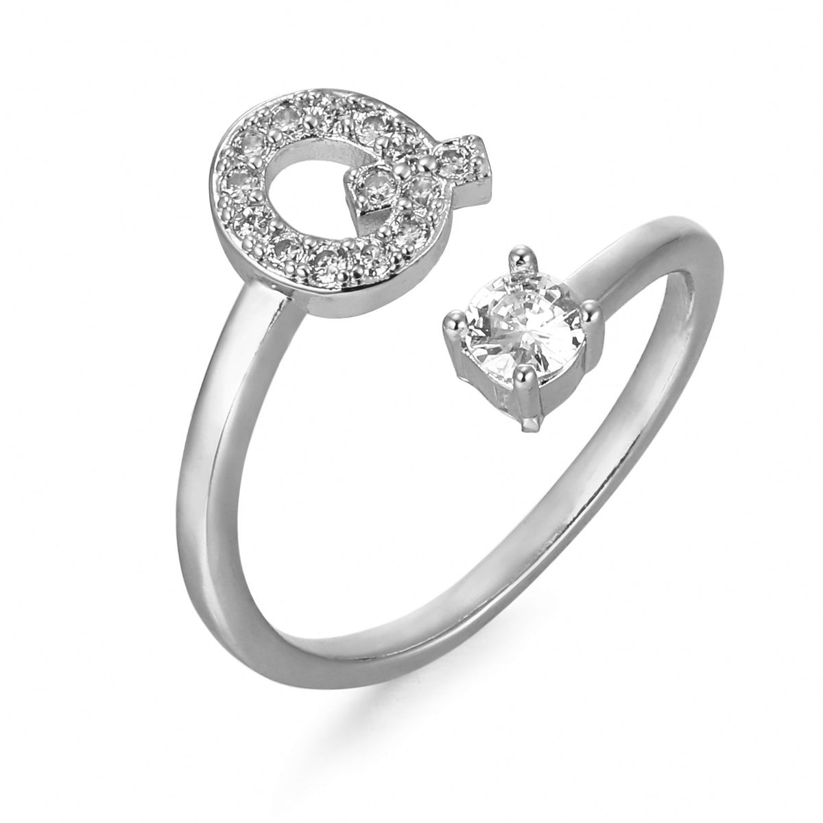 Eleganter, personalisierbarer Monogramm-Ring