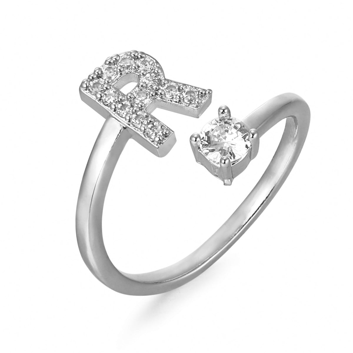 Eleganter, personalisierbarer Monogramm-Ring
