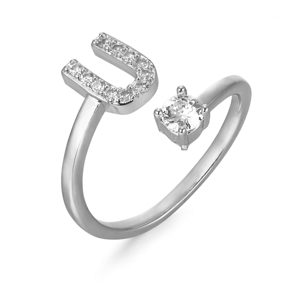 Eleganter, personalisierbarer Monogramm-Ring