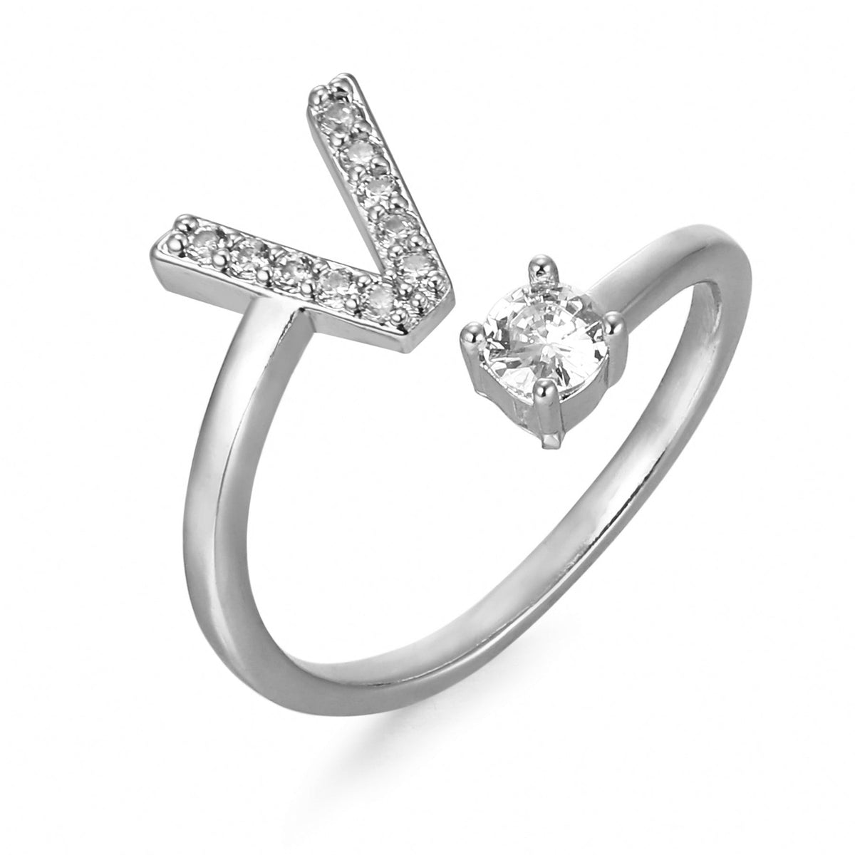 Eleganter, personalisierbarer Monogramm-Ring