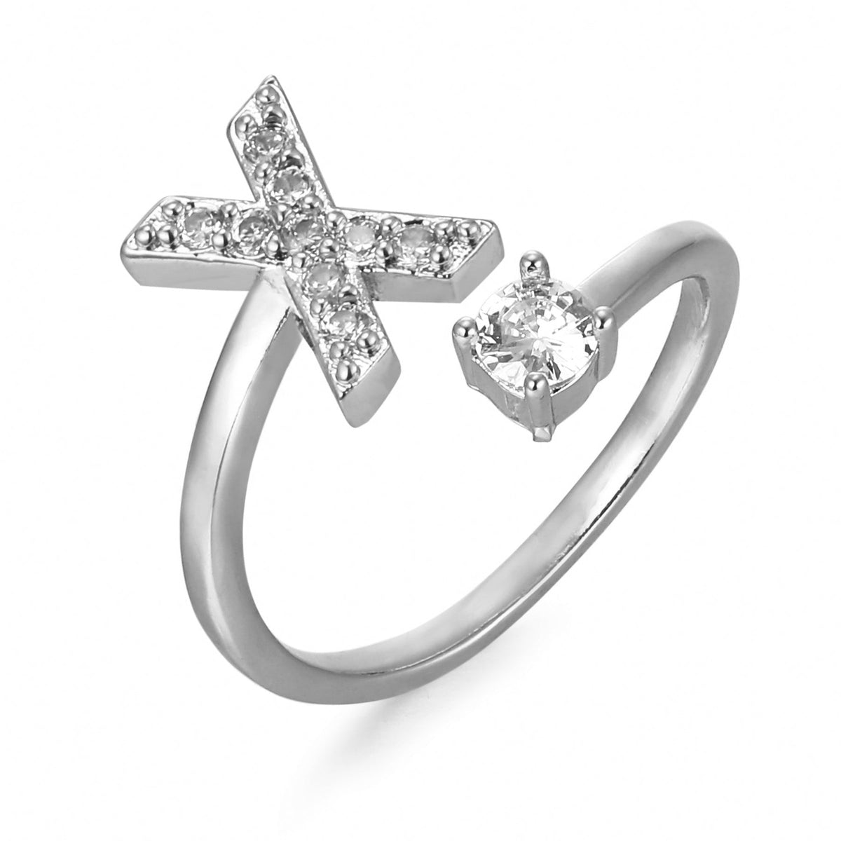 Eleganter, personalisierbarer Monogramm-Ring