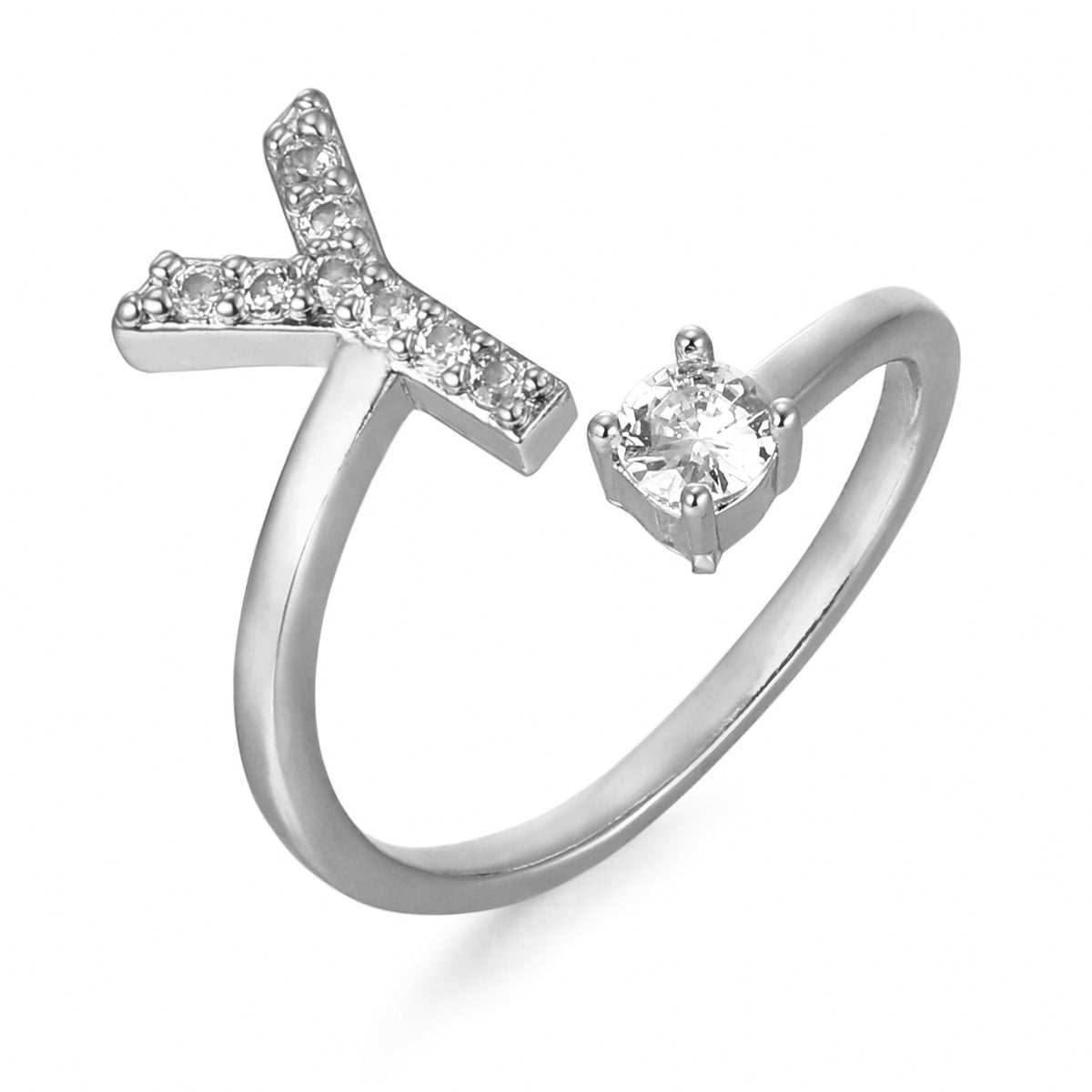 Eleganter, personalisierbarer Monogramm-Ring