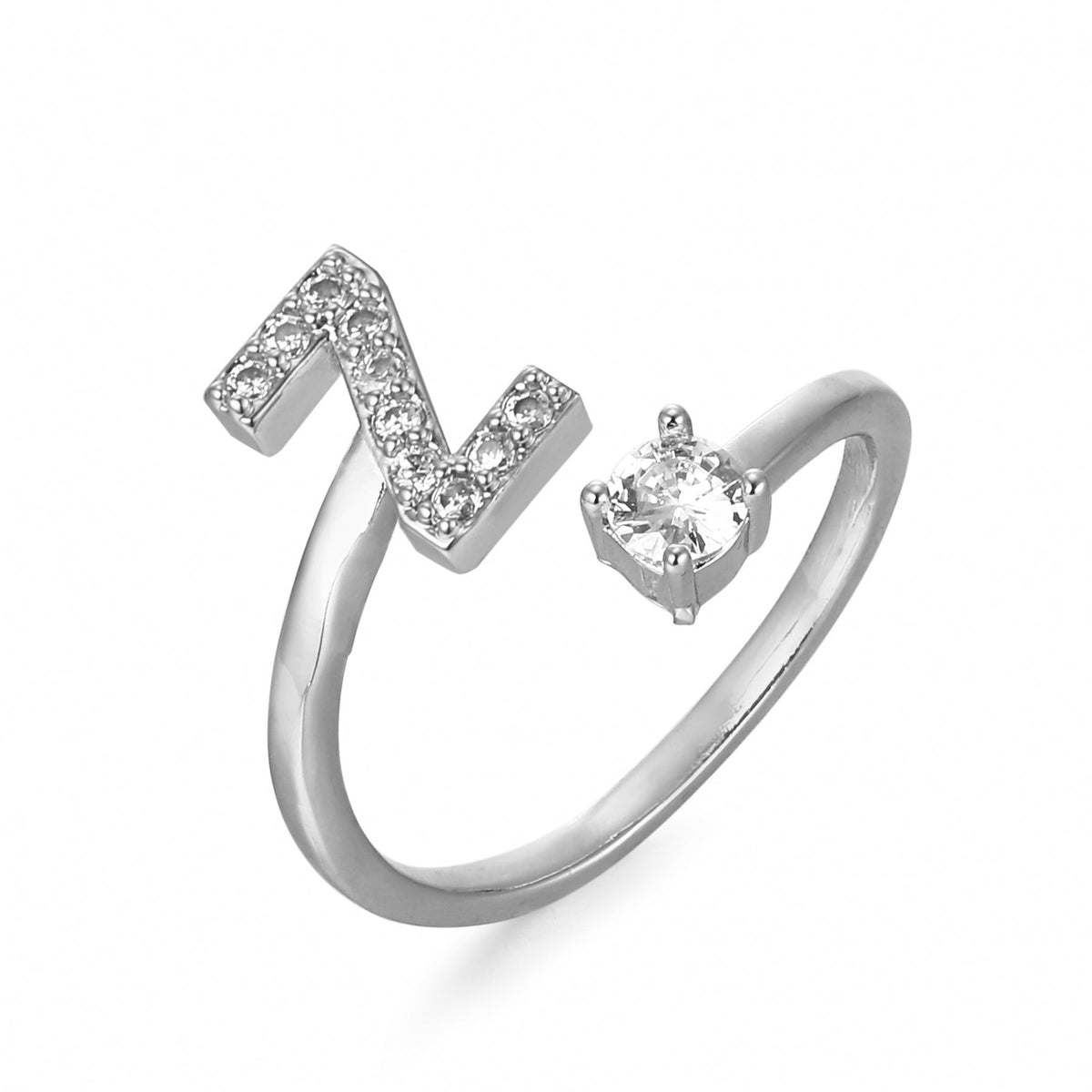 Eleganter, personalisierbarer Monogramm-Ring