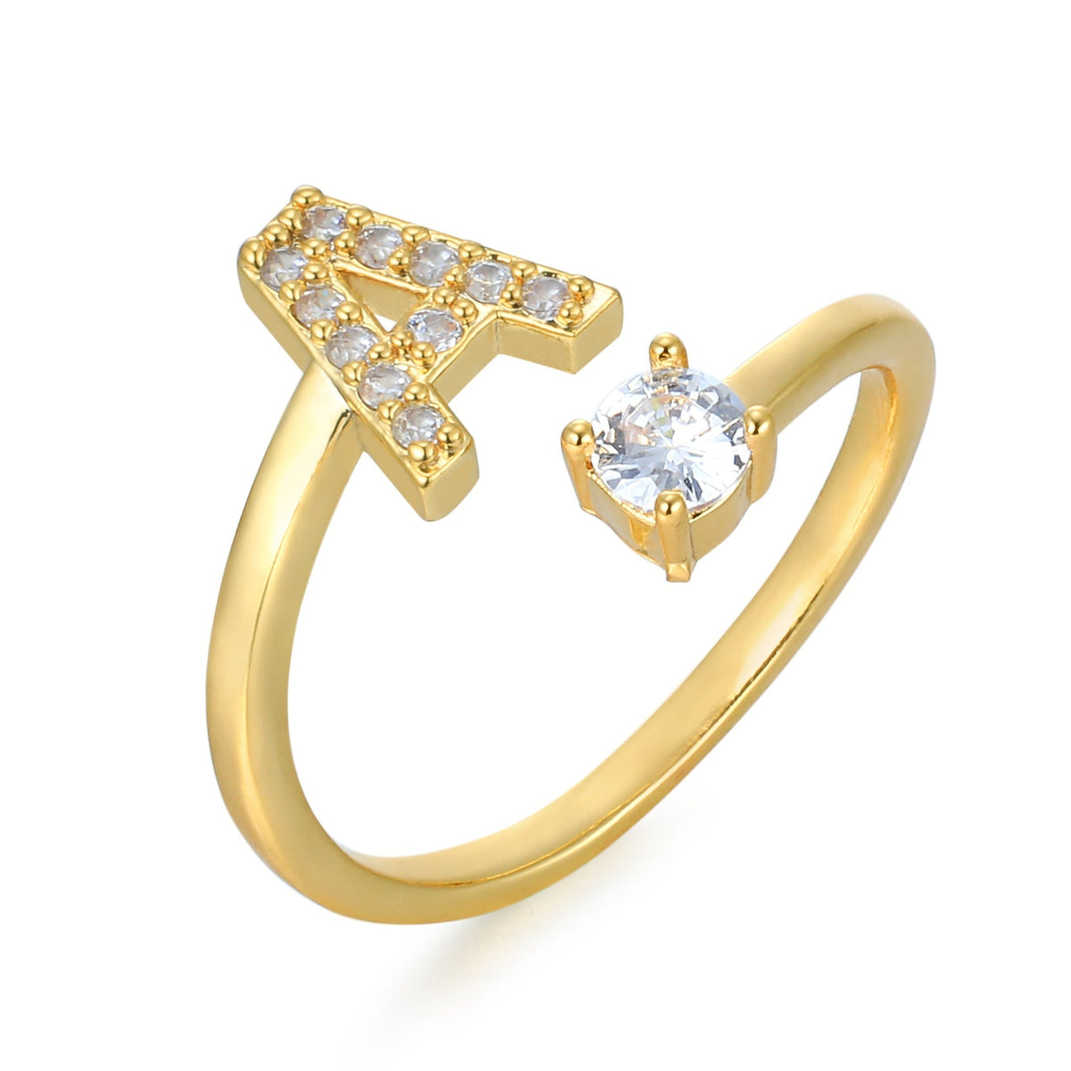 Eleganter, personalisierbarer Monogramm-Ring