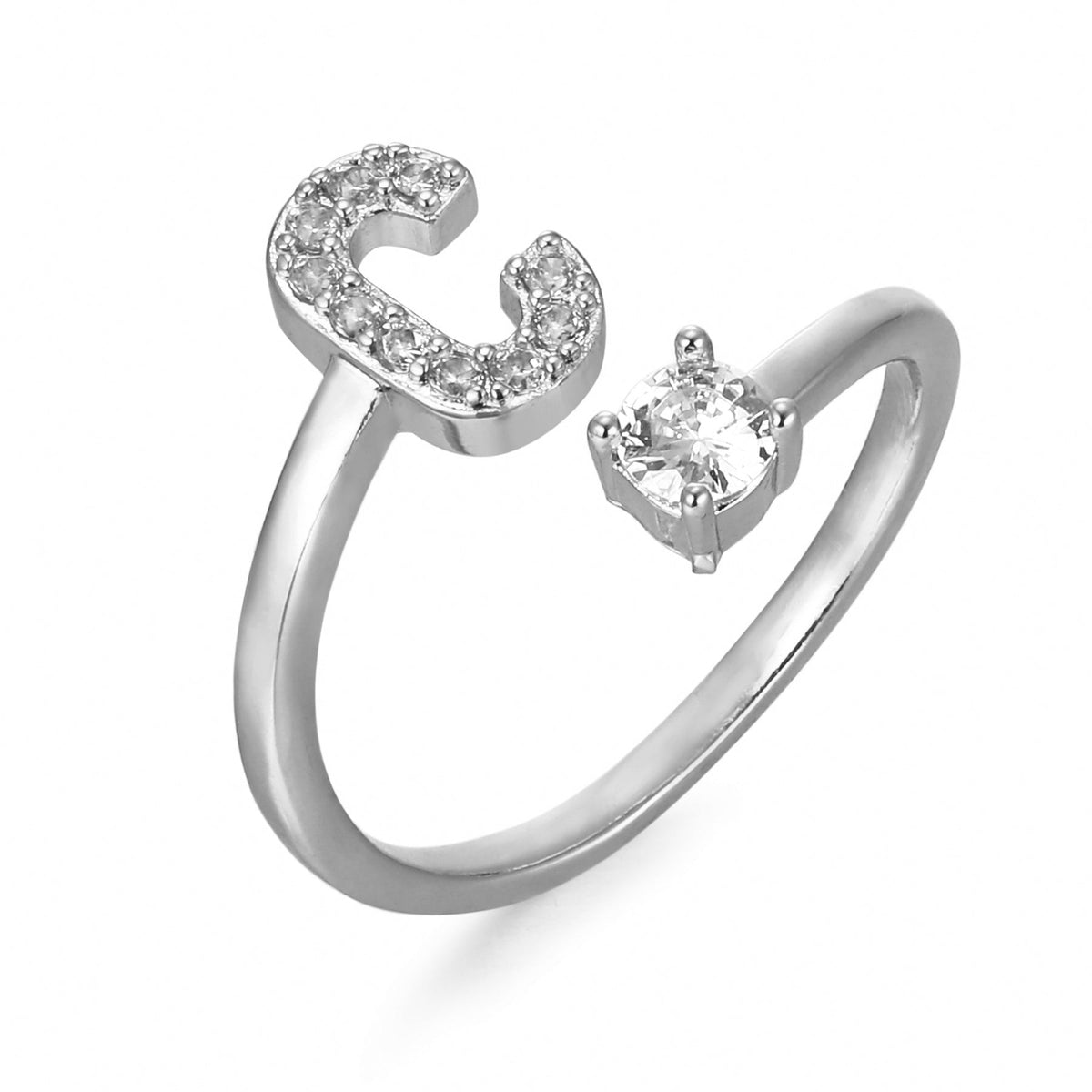 Eleganter, personalisierbarer Monogramm-Ring