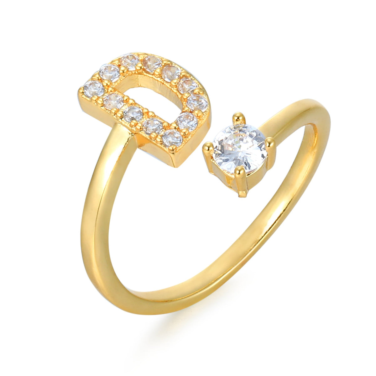 Eleganter, personalisierbarer Monogramm-Ring