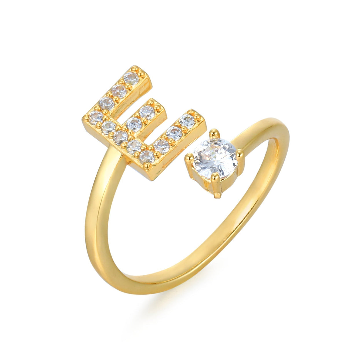 Eleganter, personalisierbarer Monogramm-Ring