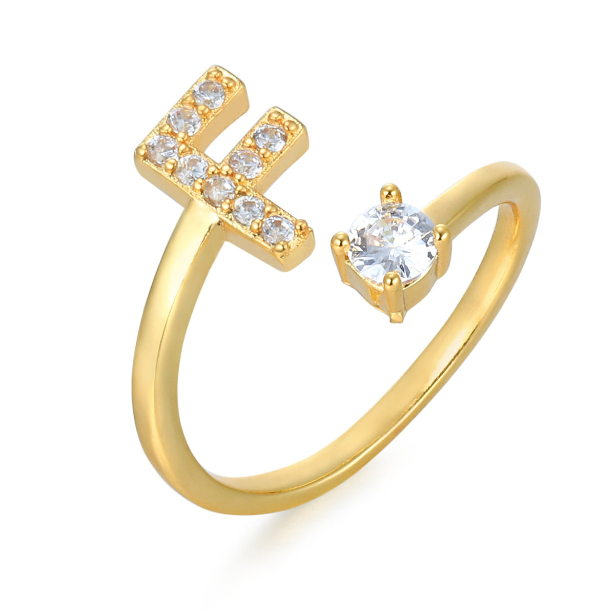 Eleganter, personalisierbarer Monogramm-Ring
