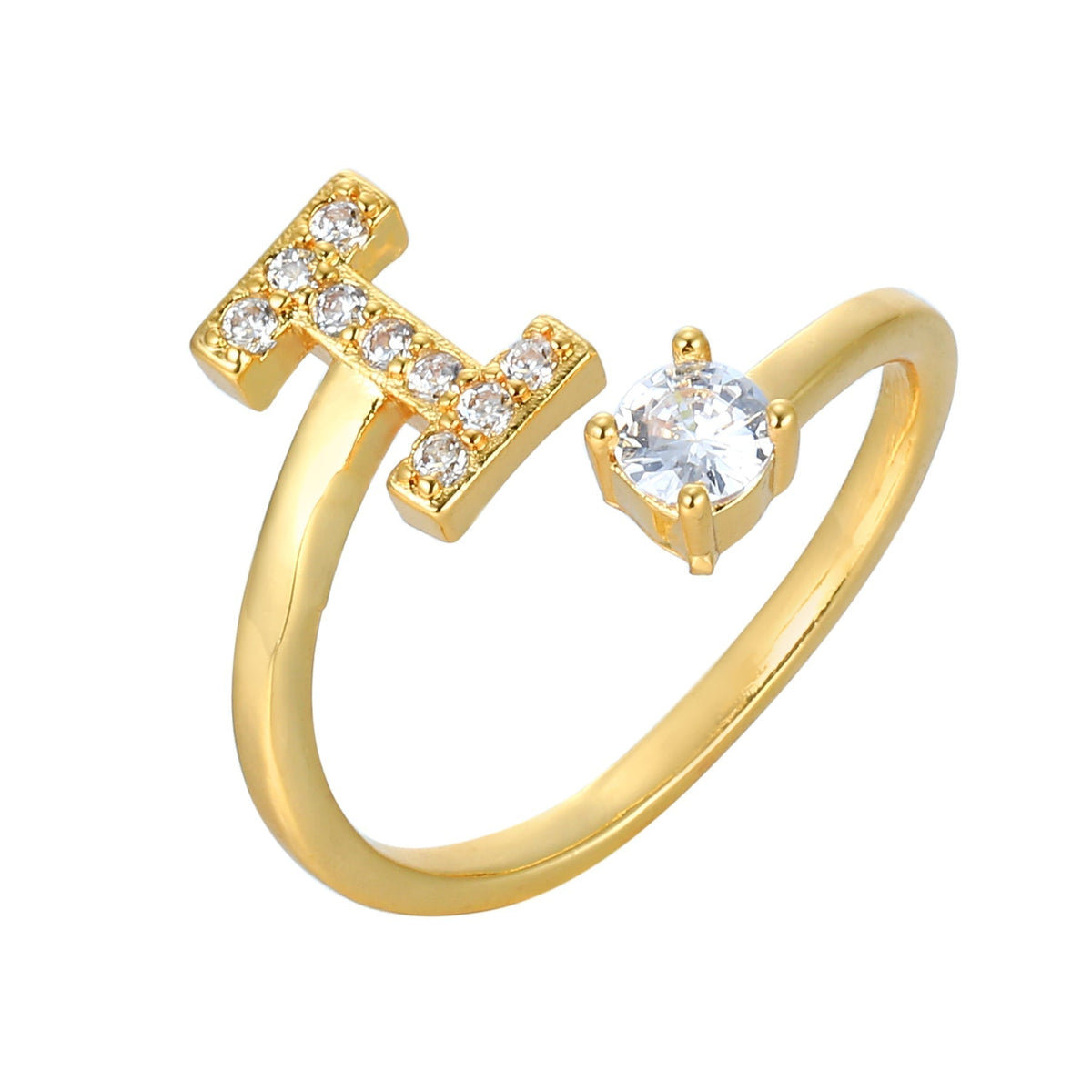 Eleganter, personalisierbarer Monogramm-Ring