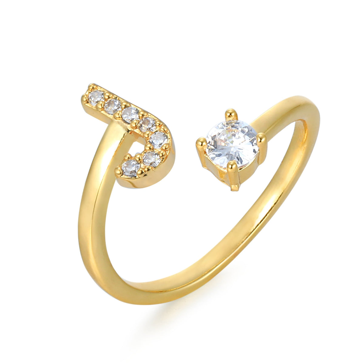 Eleganter, personalisierbarer Monogramm-Ring
