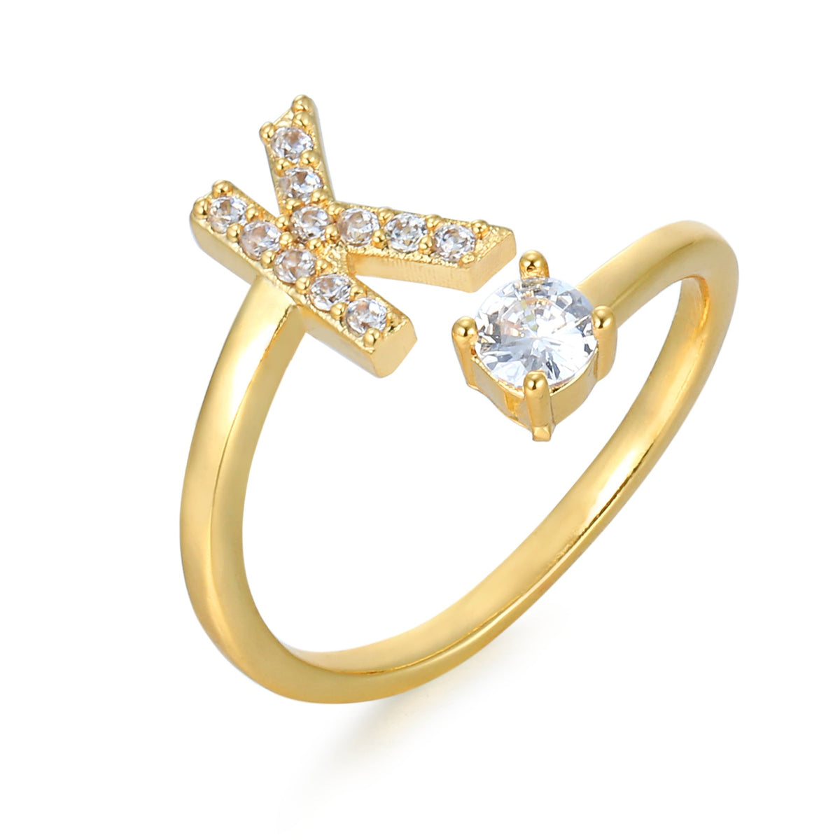 Eleganter, personalisierbarer Monogramm-Ring