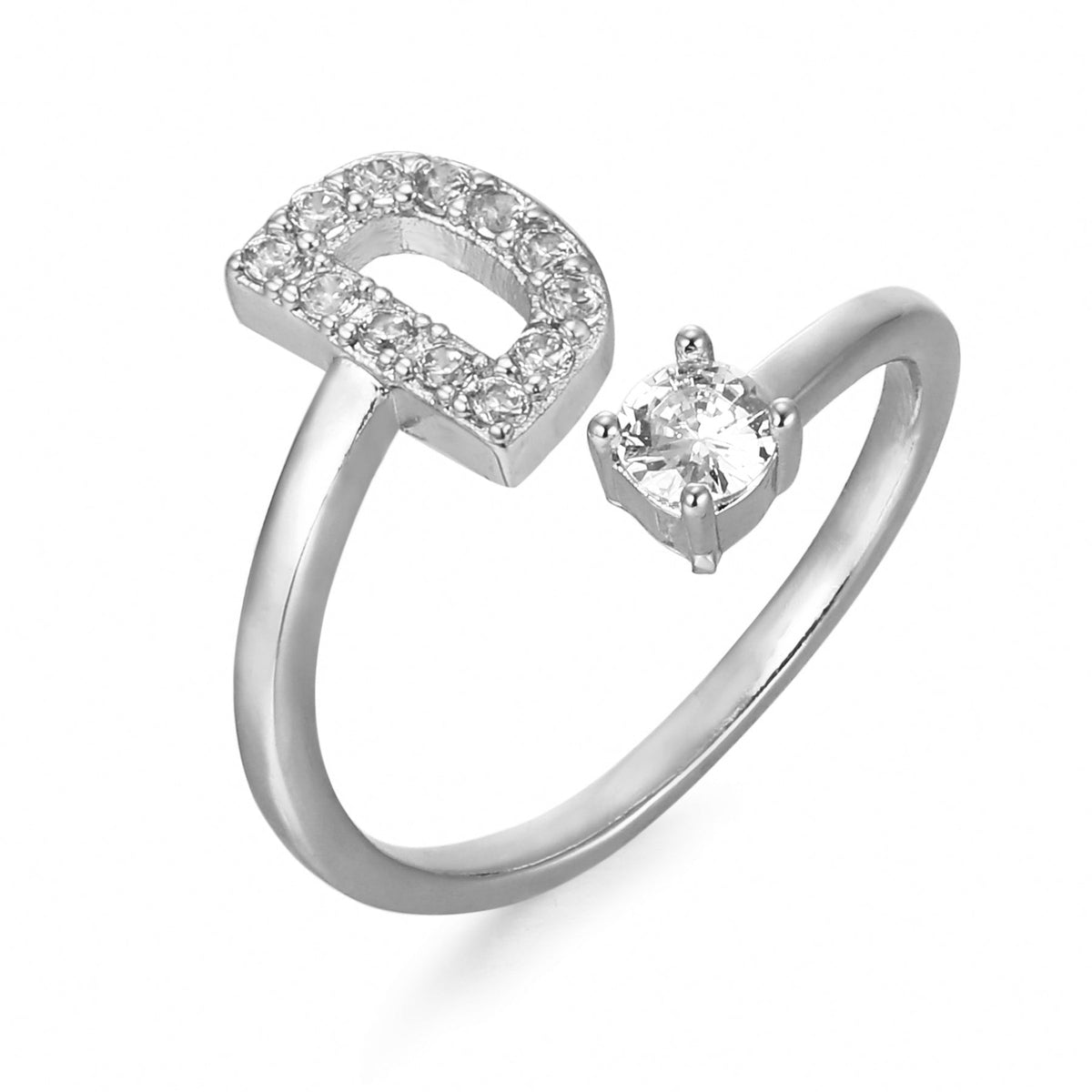 Eleganter, personalisierbarer Monogramm-Ring