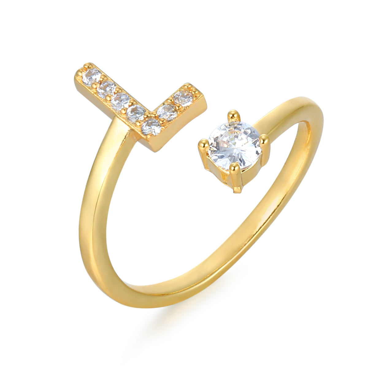 Eleganter, personalisierbarer Monogramm-Ring