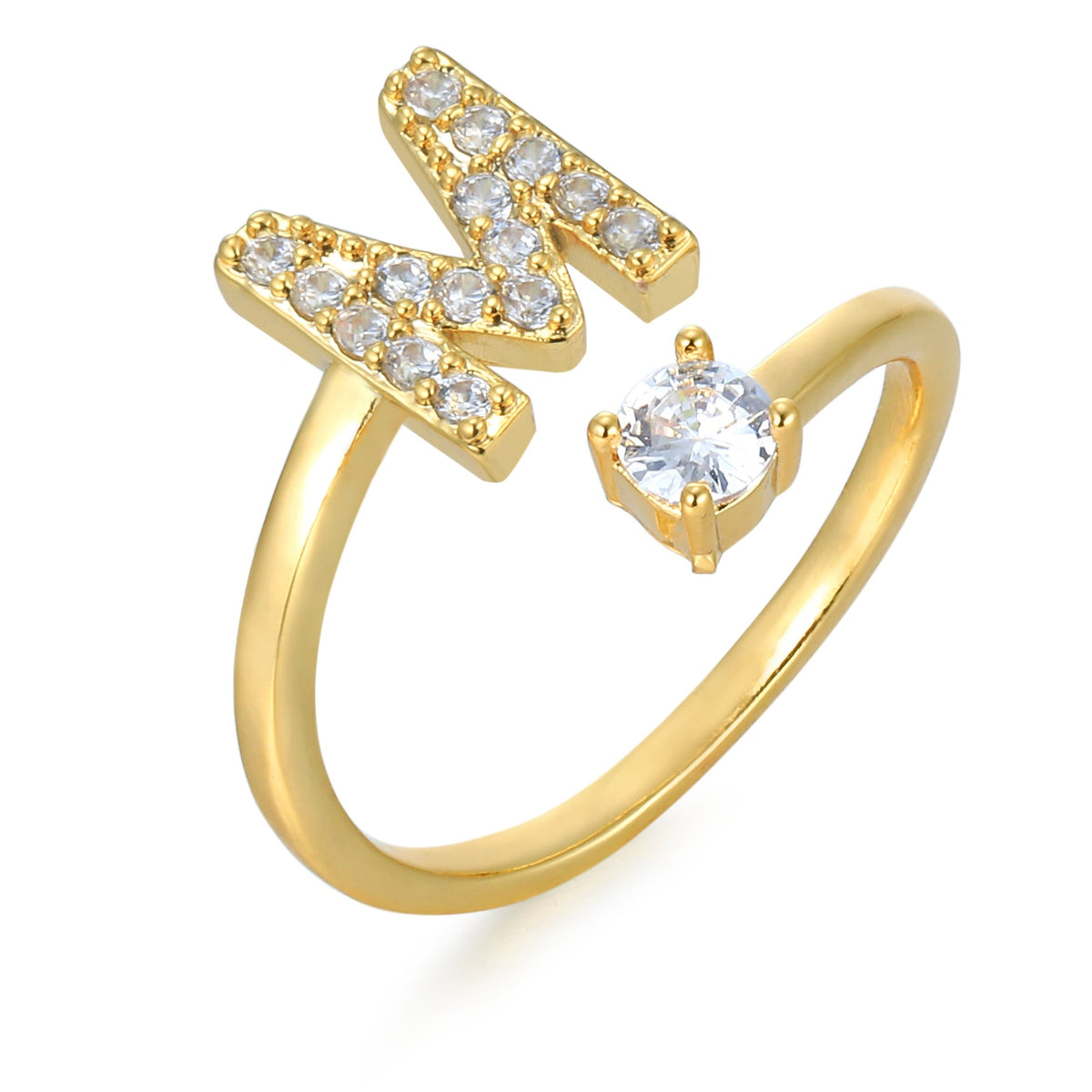 Eleganter, personalisierbarer Monogramm-Ring