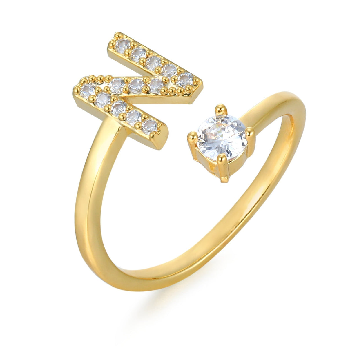 Eleganter, personalisierbarer Monogramm-Ring