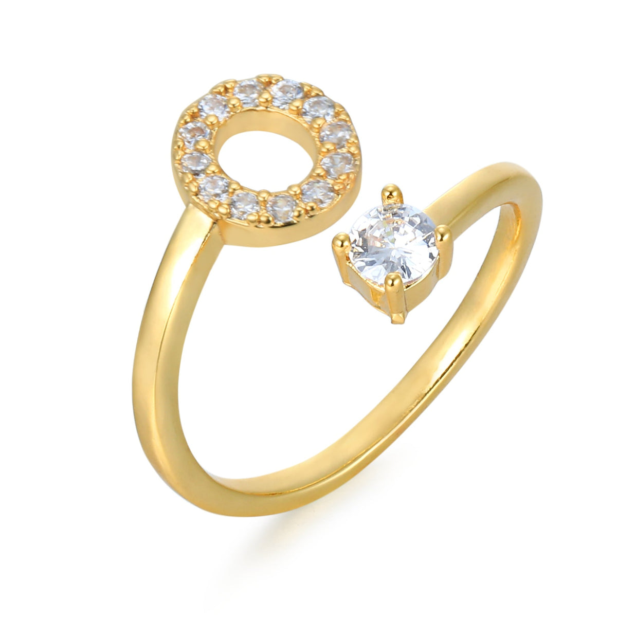 Eleganter, personalisierbarer Monogramm-Ring