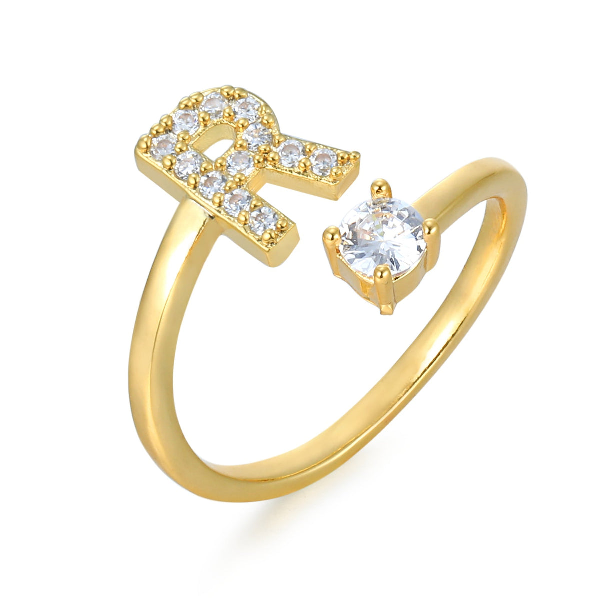 Eleganter, personalisierbarer Monogramm-Ring