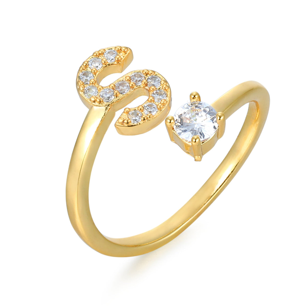 Eleganter, personalisierbarer Monogramm-Ring