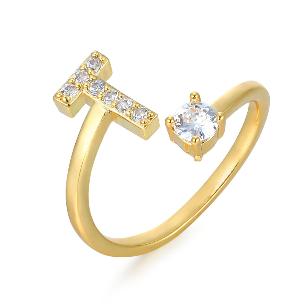 Eleganter, personalisierbarer Monogramm-Ring