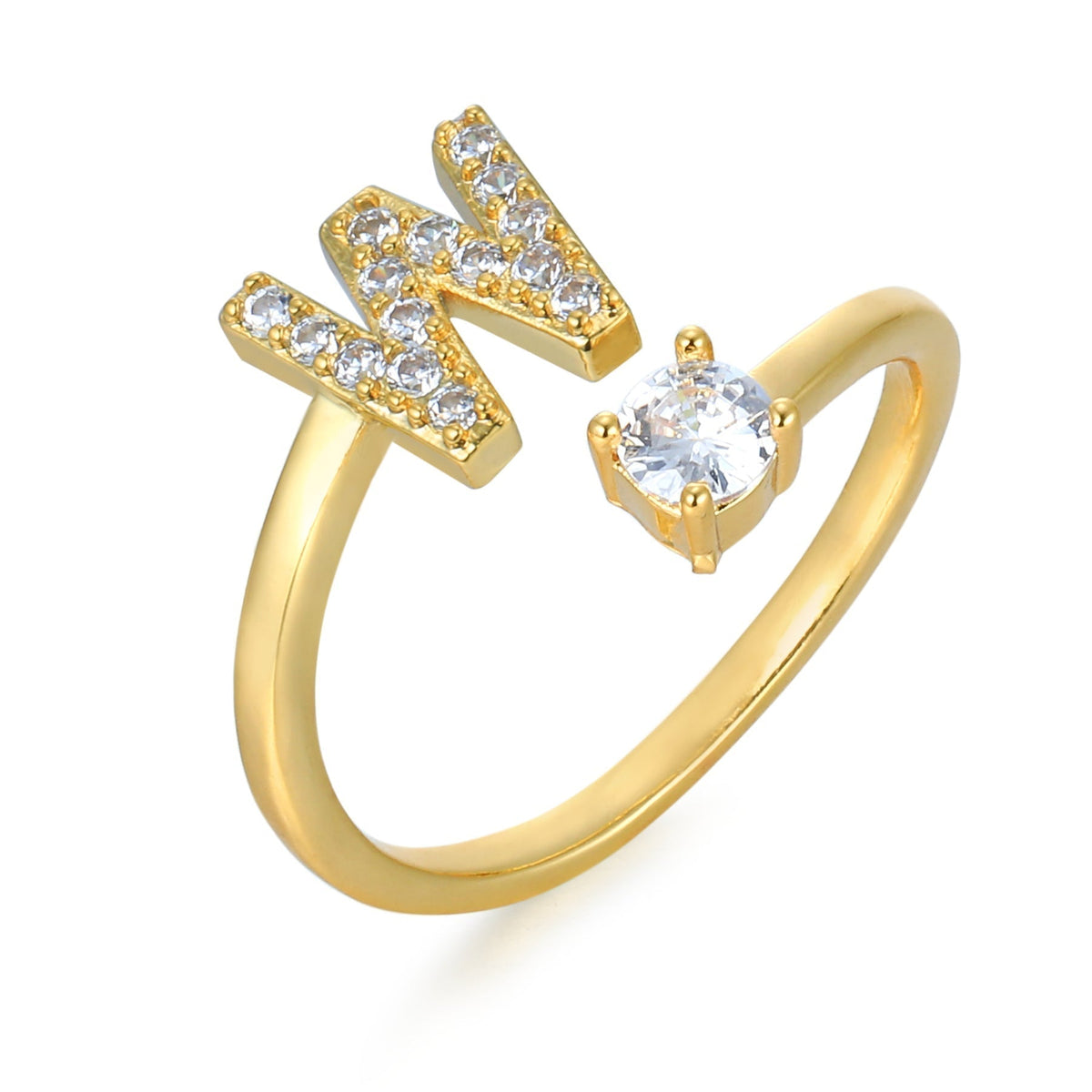 Eleganter, personalisierbarer Monogramm-Ring