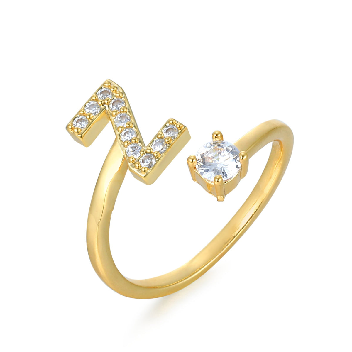 Eleganter, personalisierbarer Monogramm-Ring