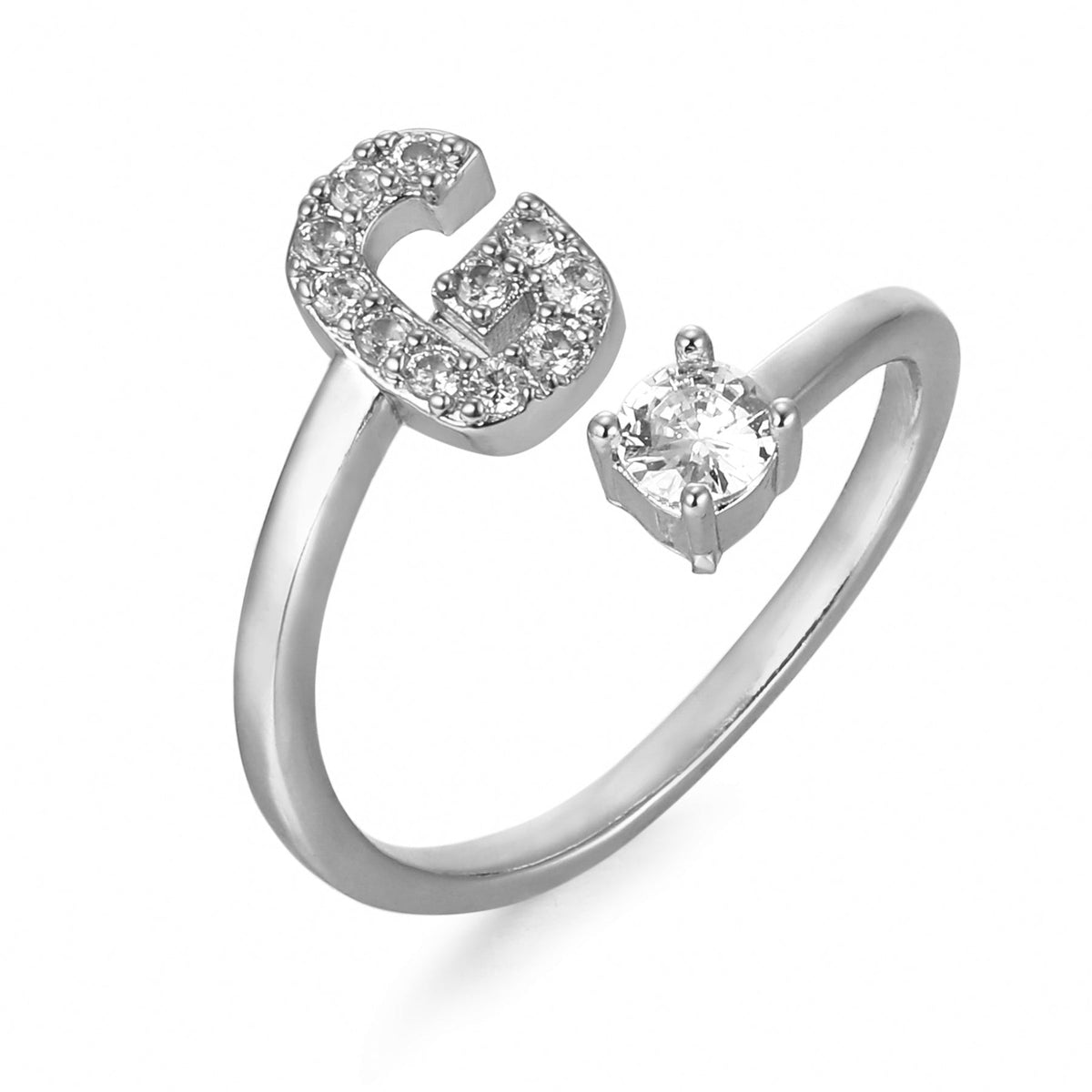 Eleganter, personalisierbarer Monogramm-Ring